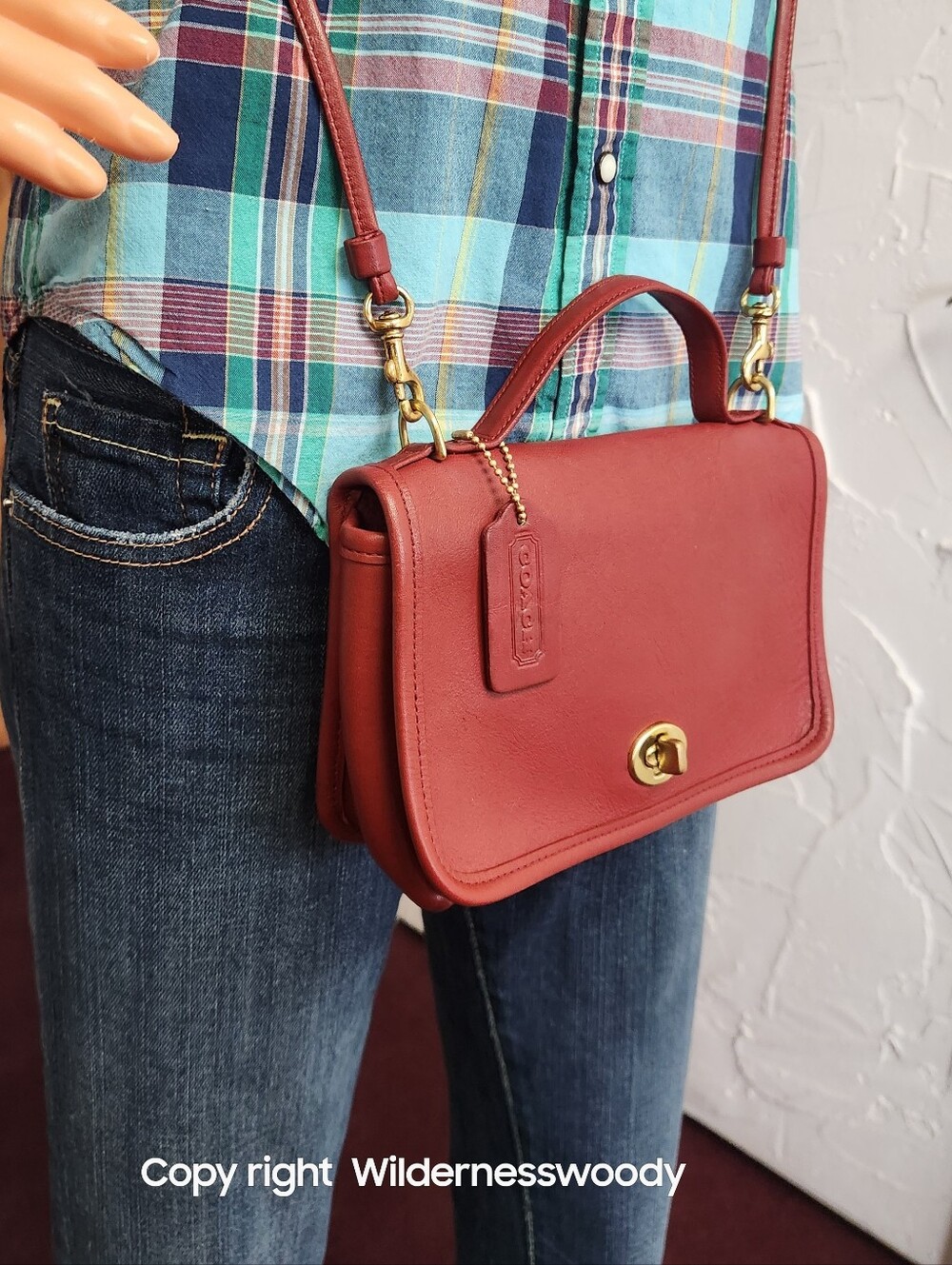 Coach Casino Bag, 1995, Red, Style #9924 - Picture 12 of 16